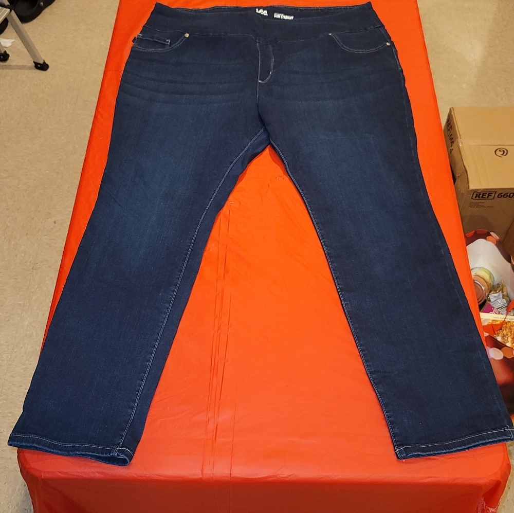 Plus size pull on jeans